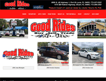 Tablet Screenshot of goodridesinc.com